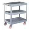 Little Giant 3-Inch Deep Shelf Truck, 1200 lbs. Capacity, 5"Poly, 24" x 36" Shelf DS2436X35PY